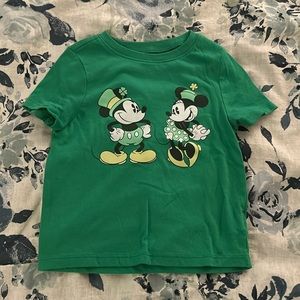 Old Navy Disney Mickey& Minnie Shamrock Shirt - Sz 3T